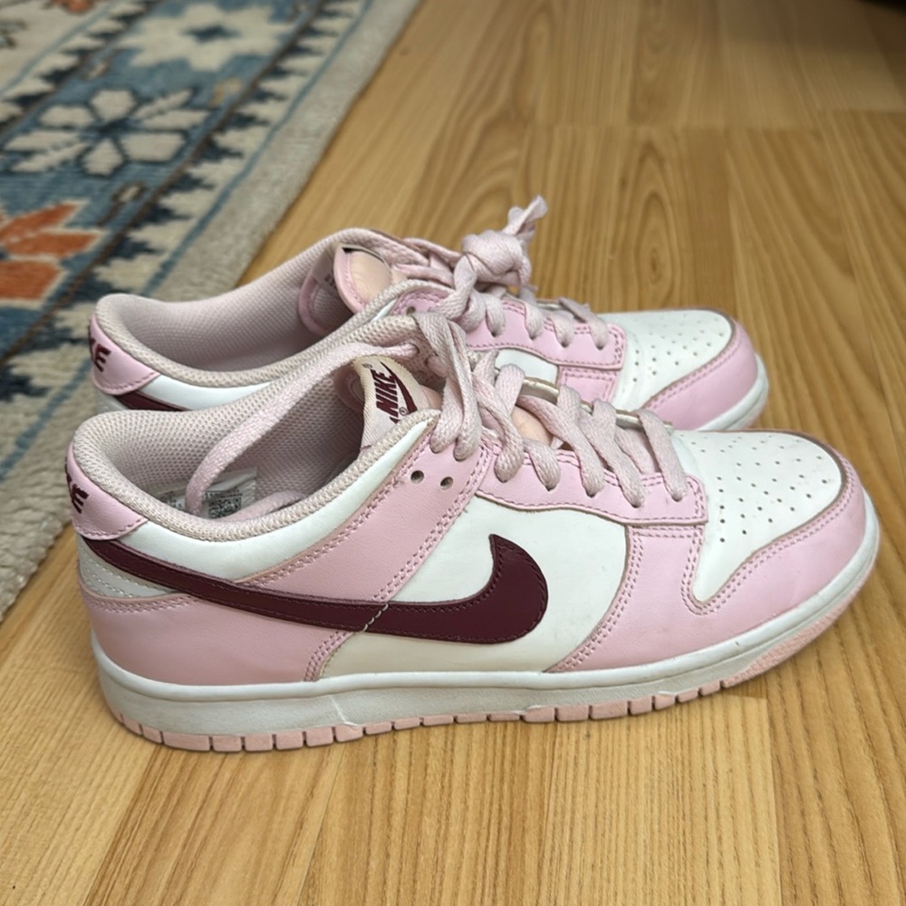 Nike Dunk Low Pink + Maroon